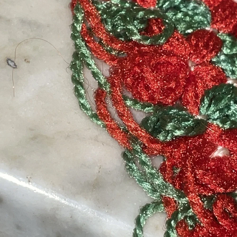 Matching Christmas Placemats Lap Loom | Poinsetta 17